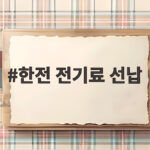 한전 전기료 선납 삼성 SK 거절 이유와 향후 영향 한전 전기료 선납