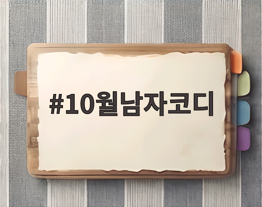 10월남자코디