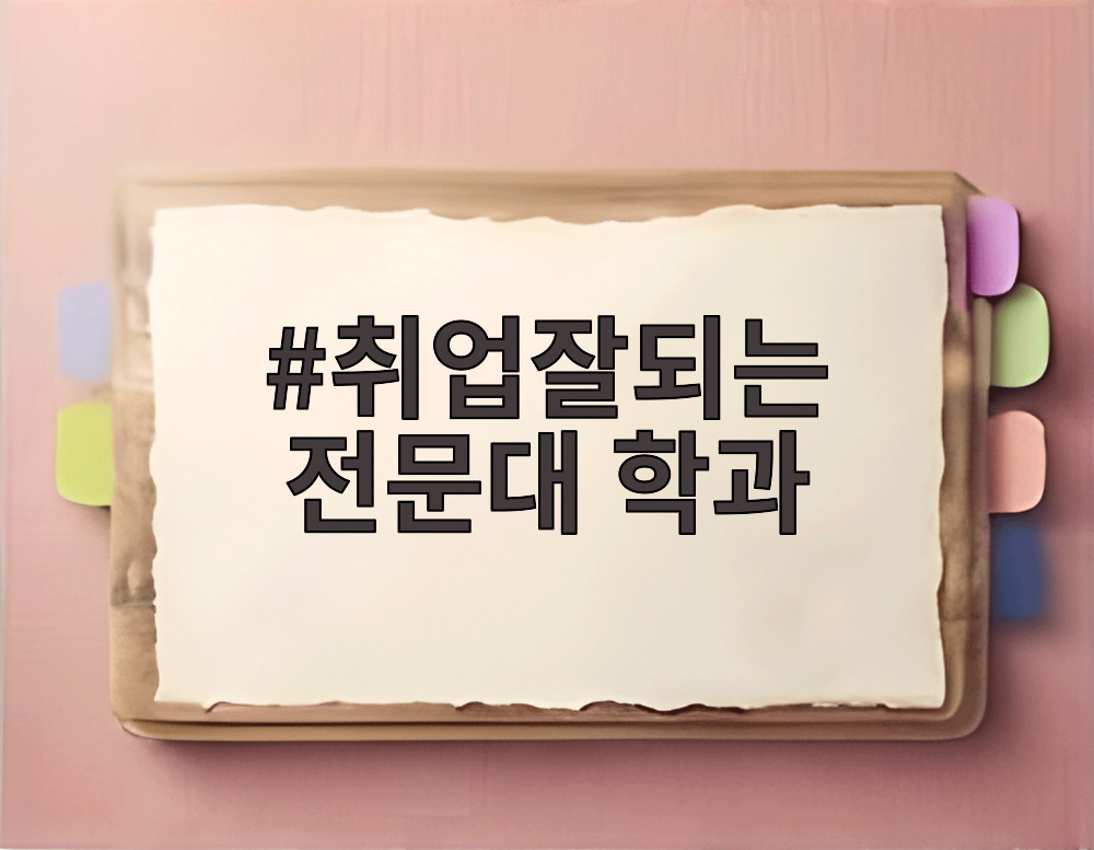 취업잘되는 전문대 학과