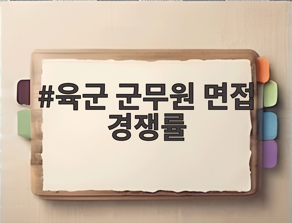 육군 군무원 면접 경쟁률