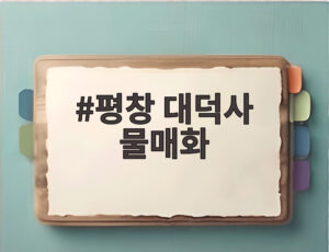 평창 대덕사 물매화