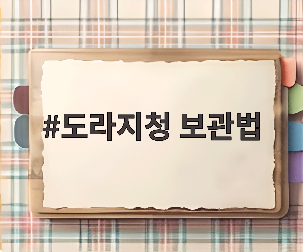 도라지청 보관법