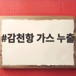 감천항 가스 누출 사고 구조 상황과 안전 대처법 감천항 가스 누출
