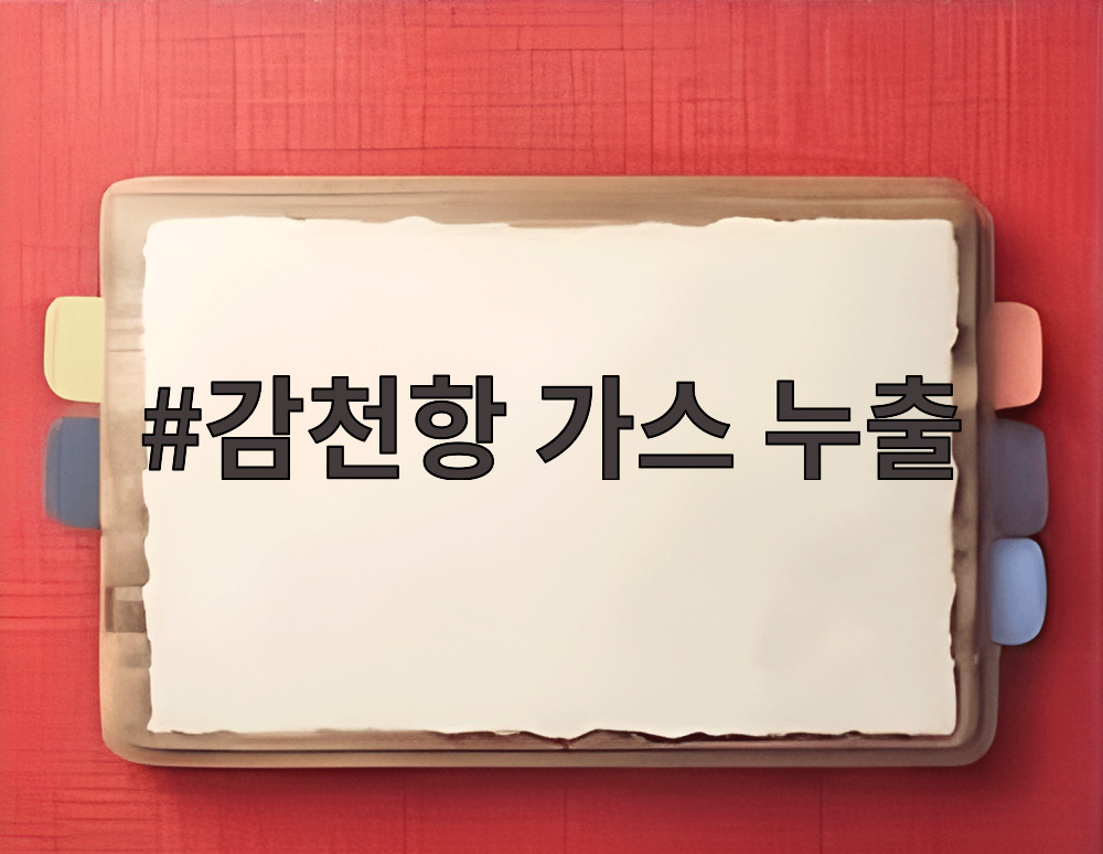 감천항 가스 누출