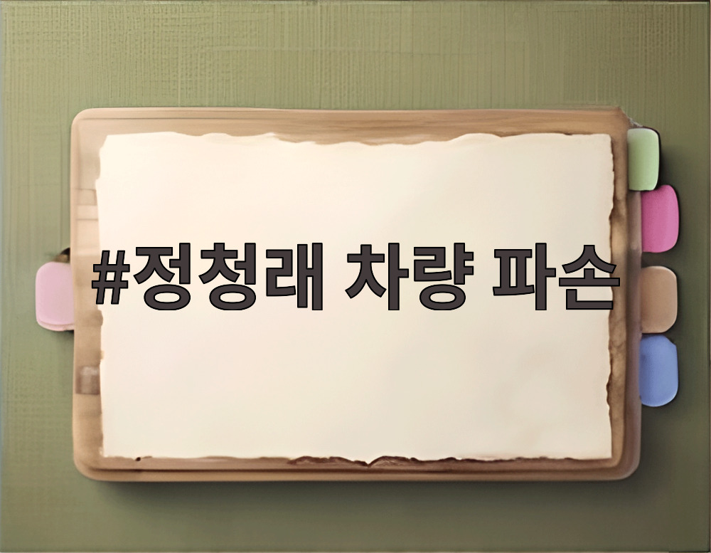 정청래 차량 파손