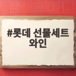롯데 선물세트 와인