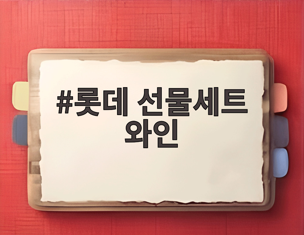롯데 선물세트 와인