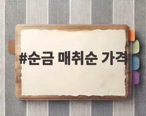 순금 매취순 가격