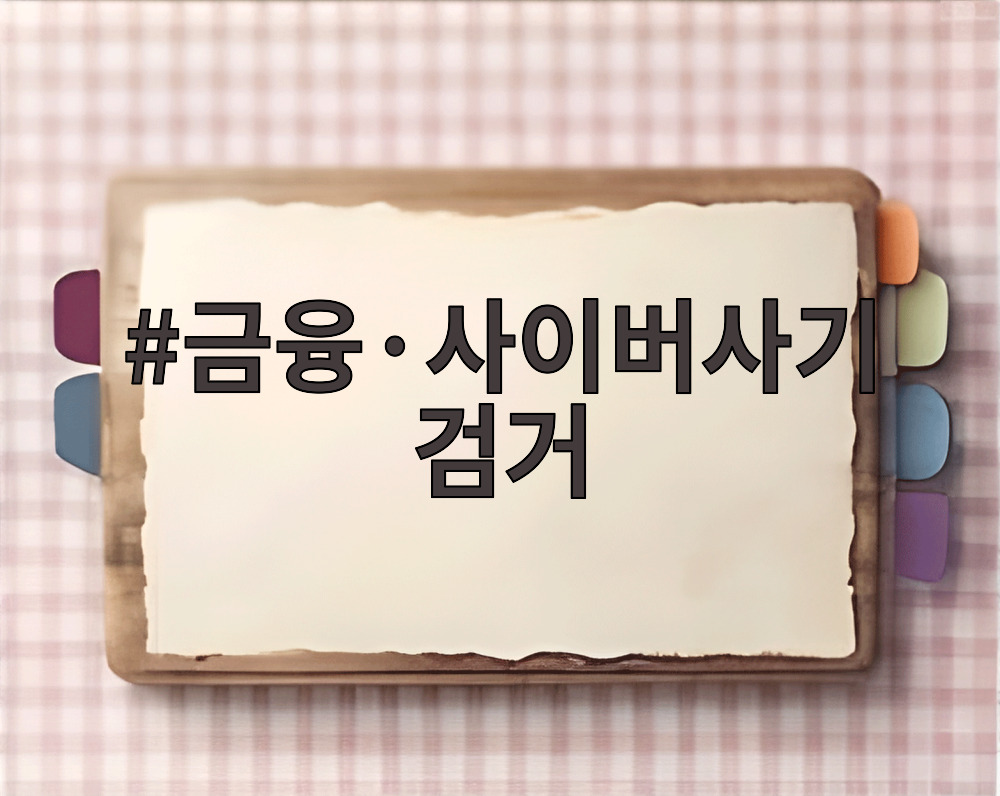 금융·사이버사기 검거