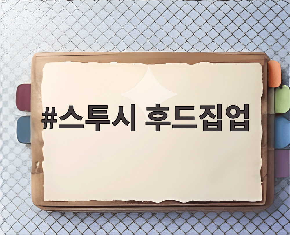 스투시 후드집업