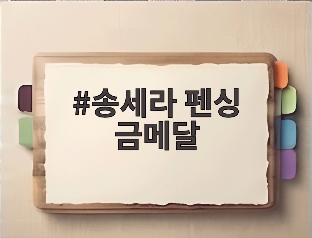 송세라 펜싱 금메달