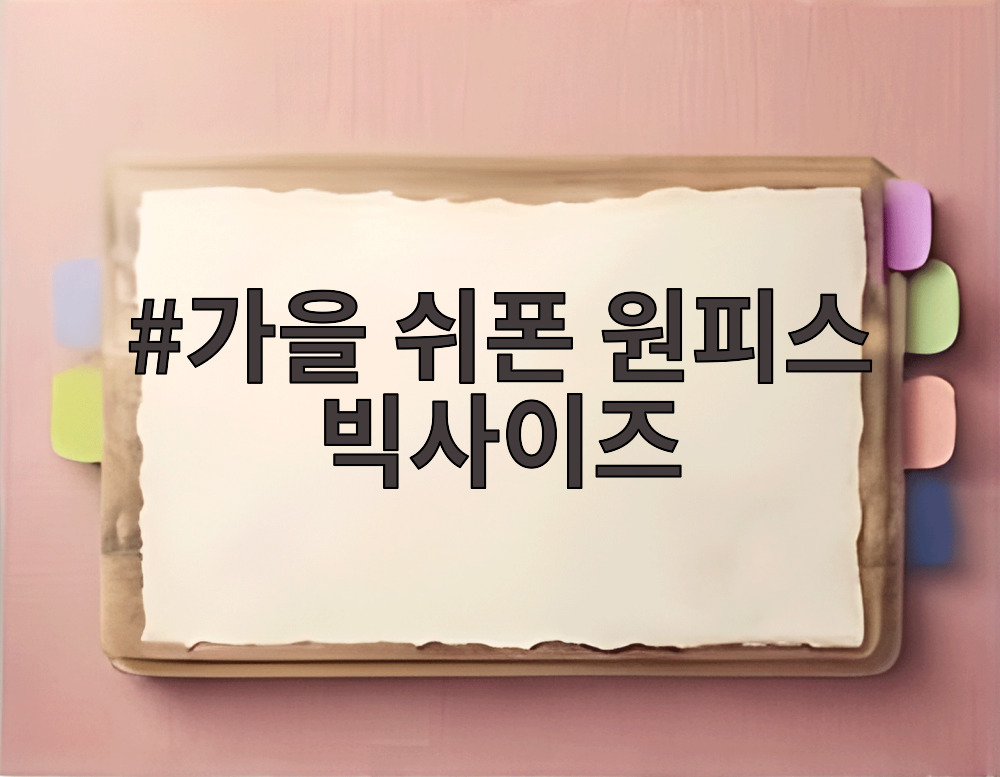가을 쉬폰 원피스 빅사이즈