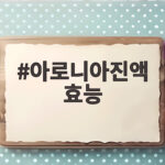 아로니아진액 효능 제대로 알고 먹는 현명한 방법 아로니아진액 효능