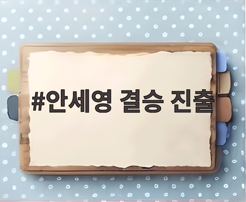 안세영 결승 진출