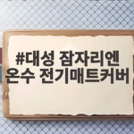 대성 잠자리엔 온수 전기매트커버
