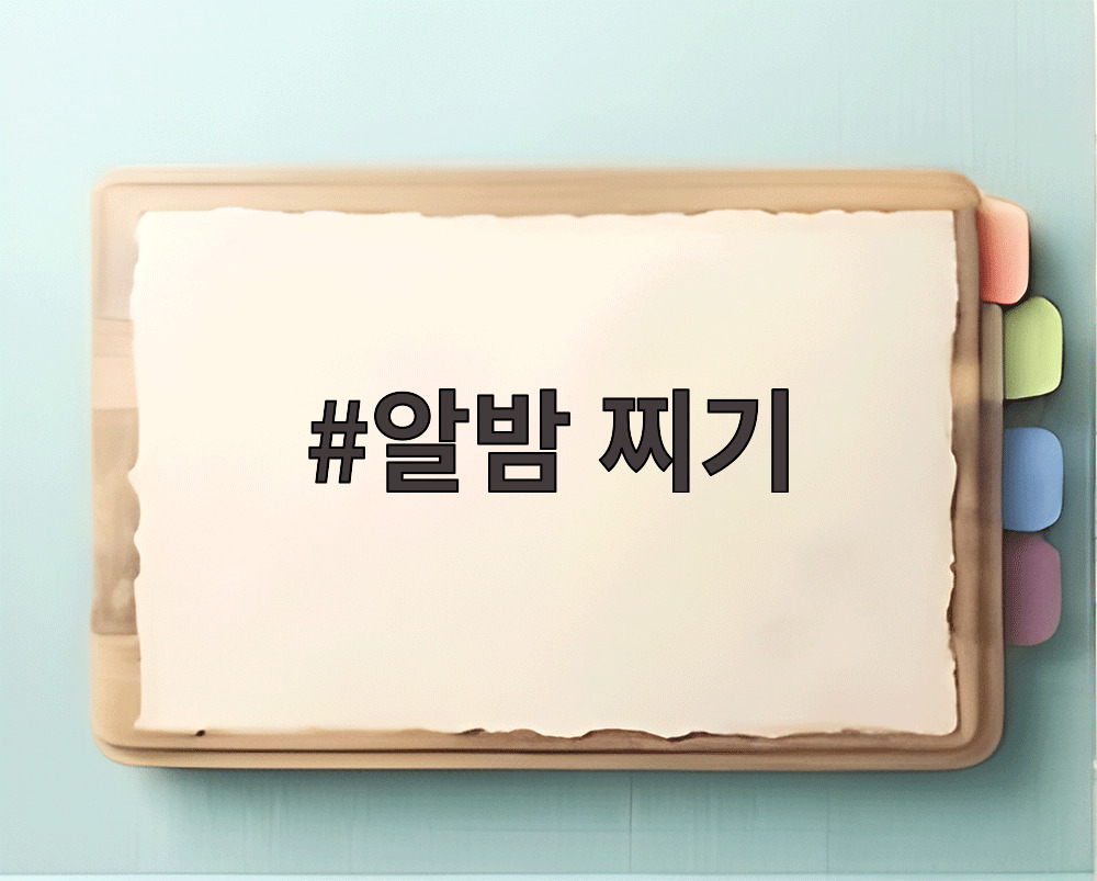 알밤 찌기