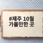 제주 10월 가볼만한 곳 은빛 억새와 감귤 체험의 낭만 제주 10월 가볼만한 곳
