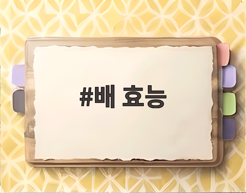 배 효능