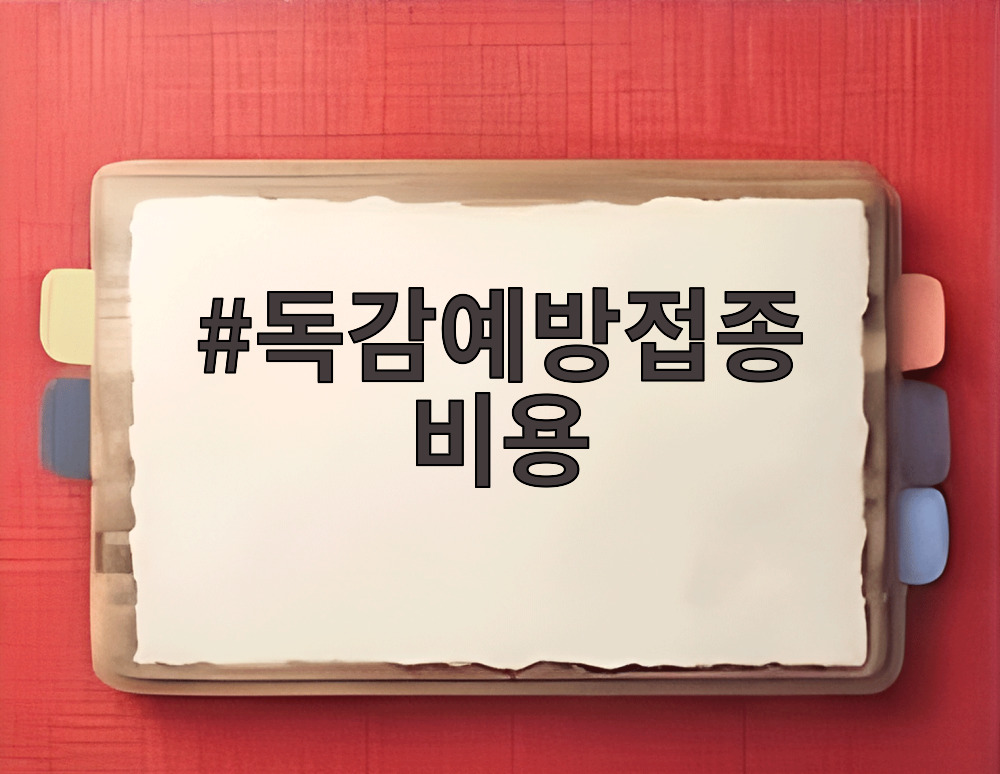 독감예방접종 비용
