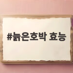 늙은호박 효능 제대로 알고 먹는 가을 제철 건강 식품 늙은호박 효능