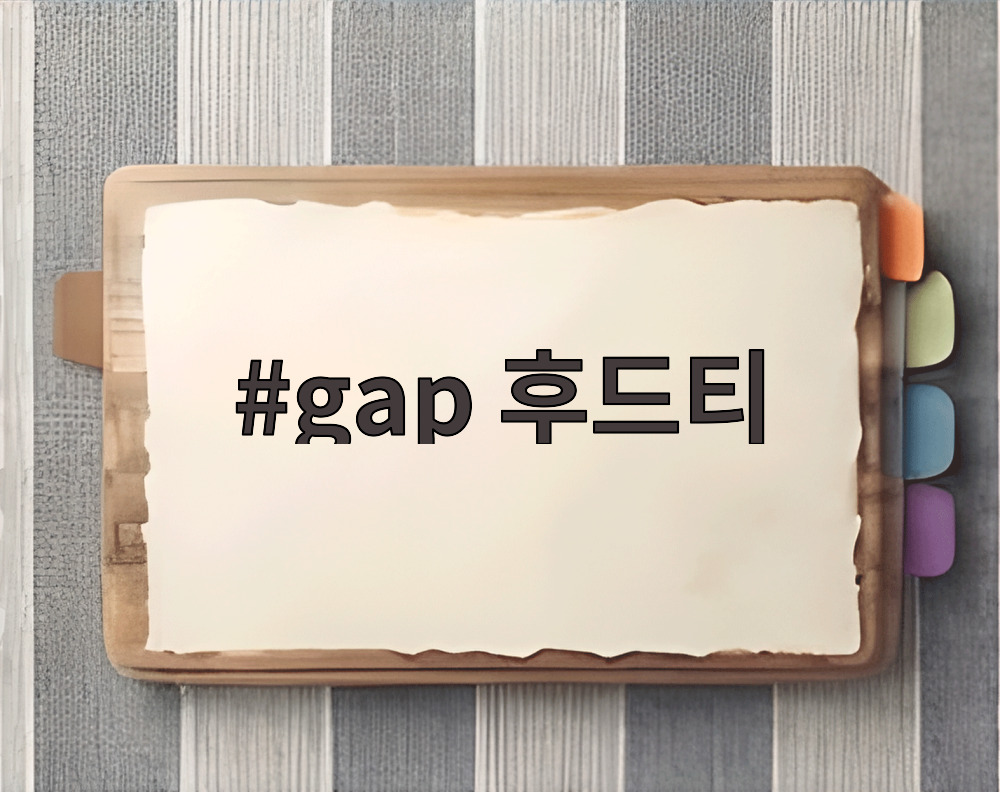 gap 후드티