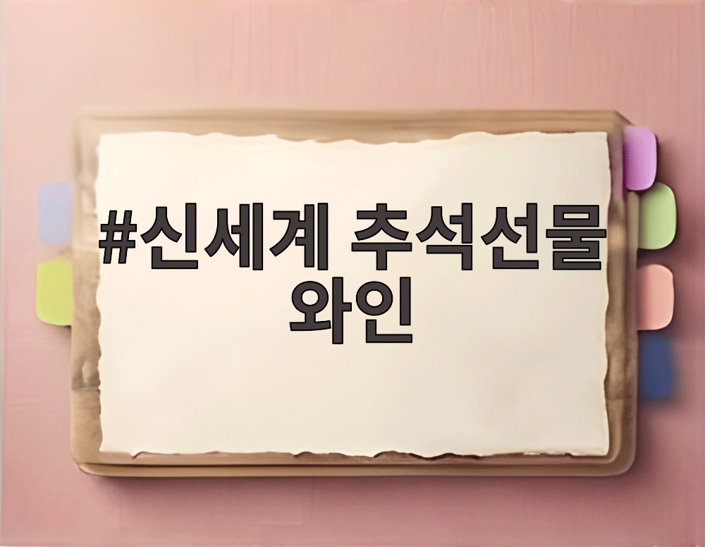 신세계 추석선물 와인