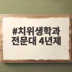 2027 치위생학과 전문대 수시 준비 치위생학과 전문대 4년제