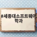 세종대소프트웨어학과 수시등급 총정리 세종대소프트웨어학과