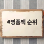 명품백 순위 TOP10 총정리 명품백 순위
