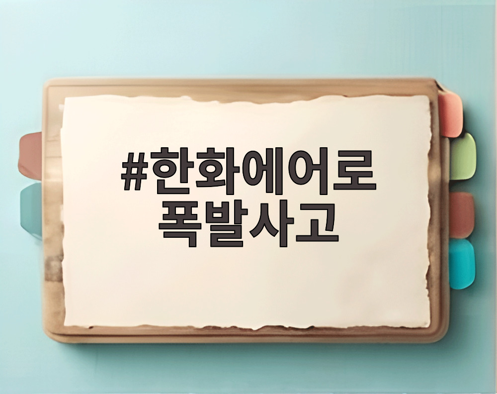 한화에어로 폭발사고