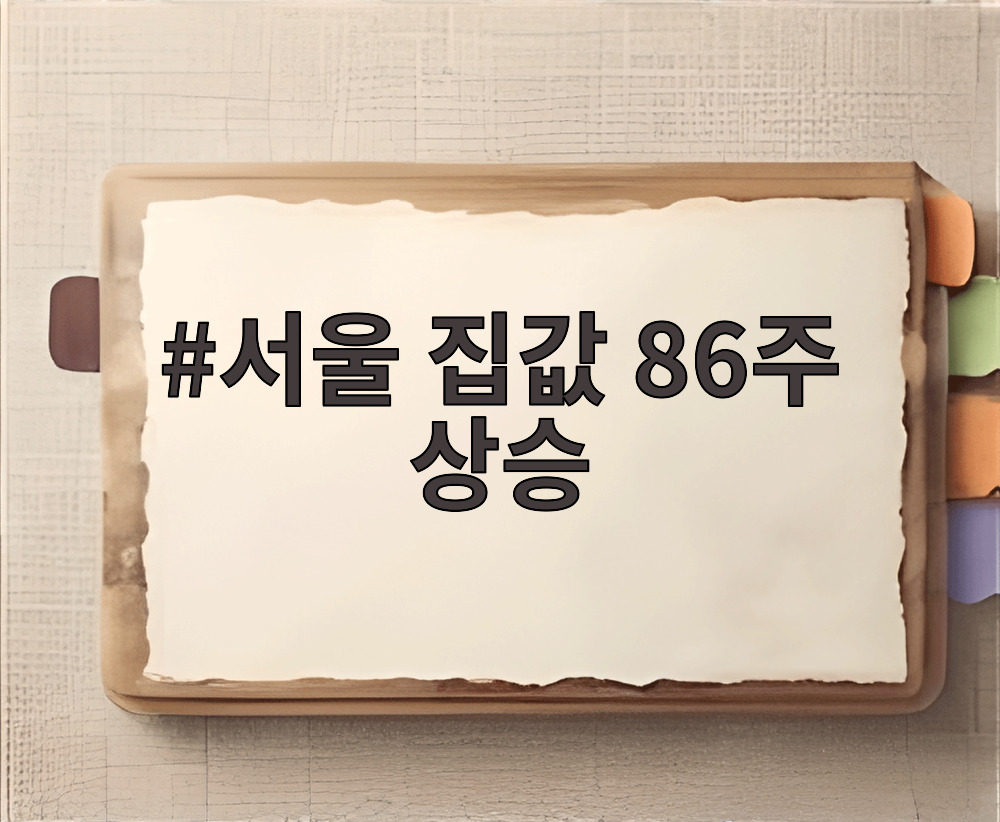서울 집값 86주 상승