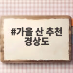 가을 산 추천 경상도 단풍 명소와 놓치면 안 되는 시기 가을 산 추천 경상도