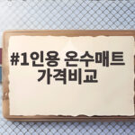 1인용 온수매트 가격비교 최저가부터 워셔블 슬림형 선택 방법까지 1인용 온수매트 가격비교