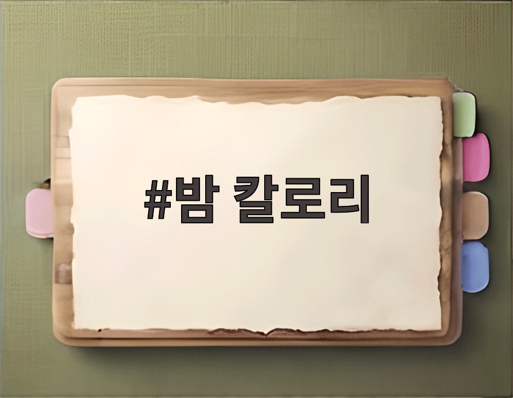 밤 칼로리