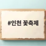 인천 꽃축제 백일홍과 국화가 만개한 가을 나들이 명소 인천 꽃축제