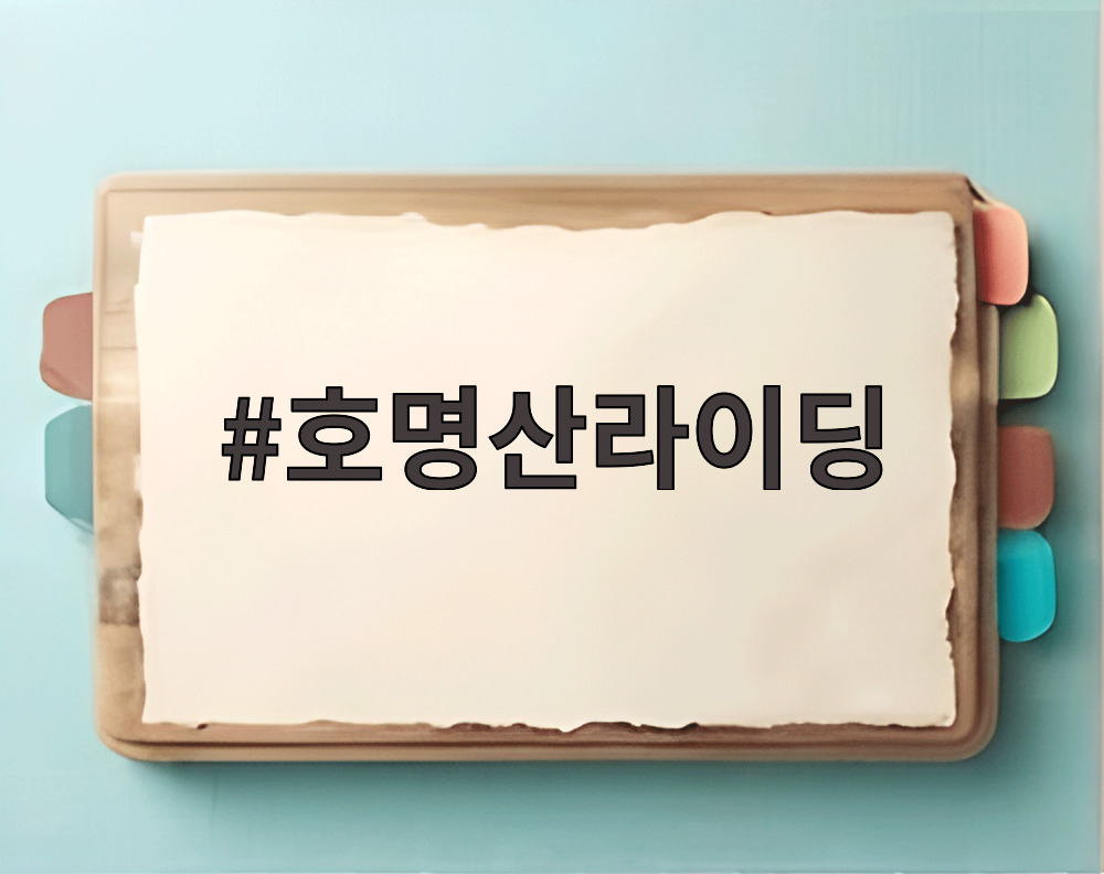 호명산라이딩