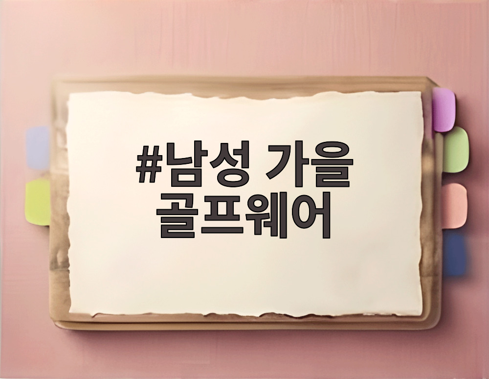남성 가을 골프웨어