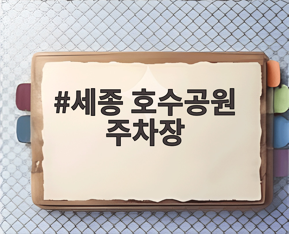 세종 호수공원 주차장