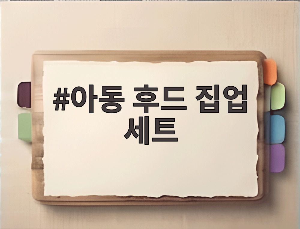 아동 후드 집업 세트
