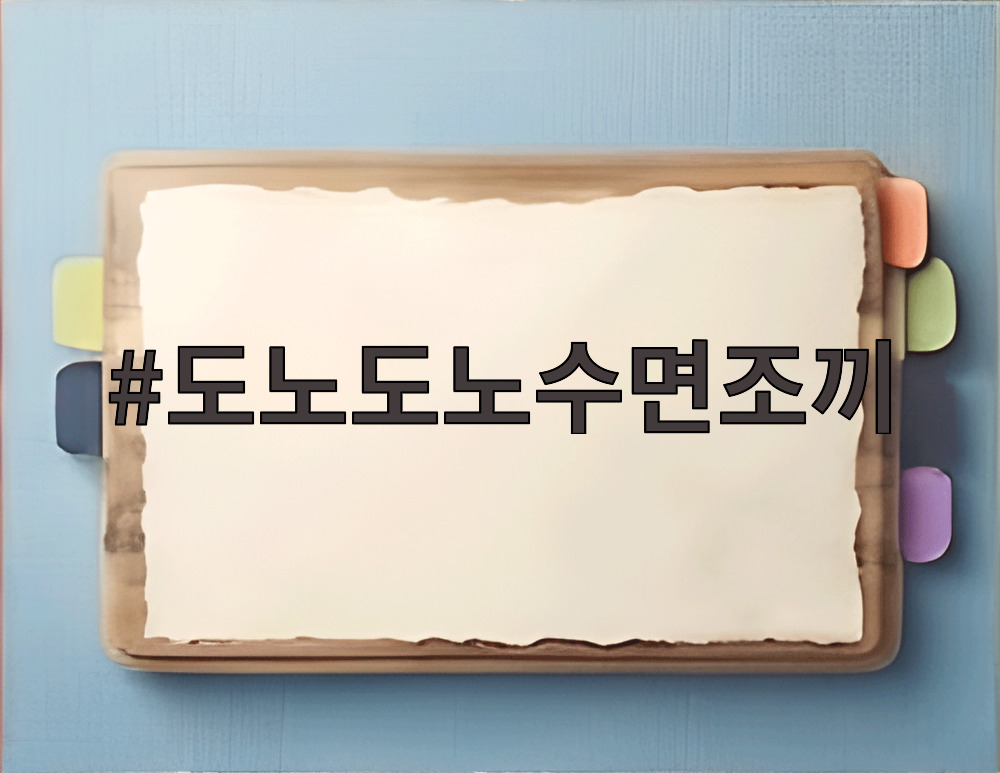 도노도노수면조끼