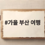 가을 부산 여행 낭만 가득한 바다와 산을 즐기는 방법 가을 부산 여행