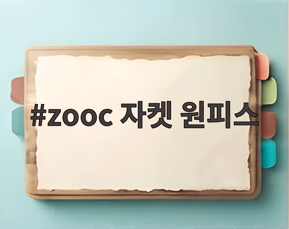 zooc 자켓 원피스