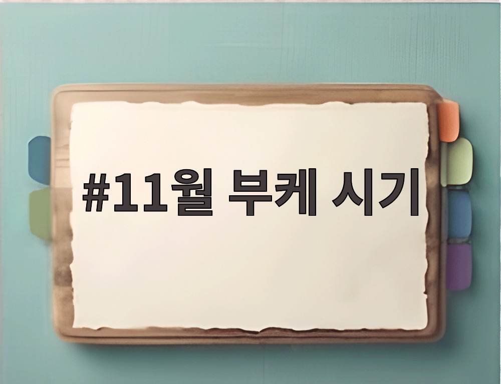 11월 부케 시기