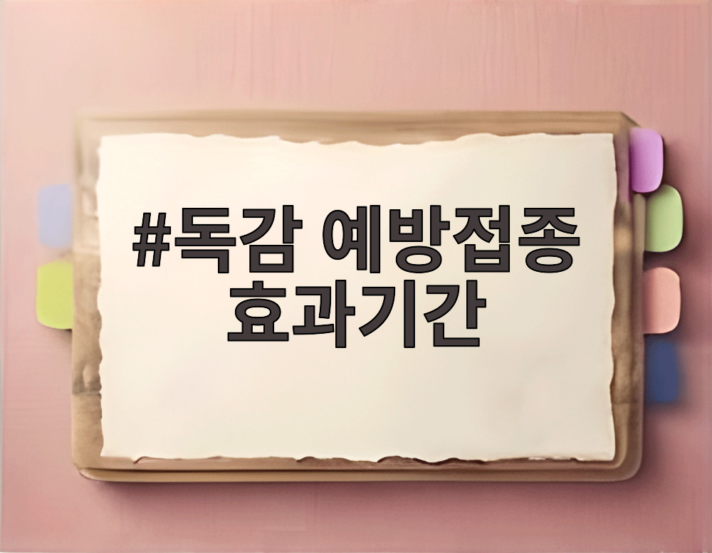독감 예방접종 효과기간