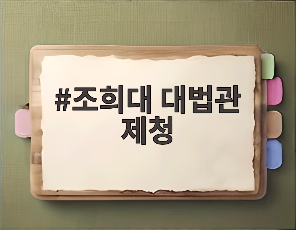 조희대 대법관 제청