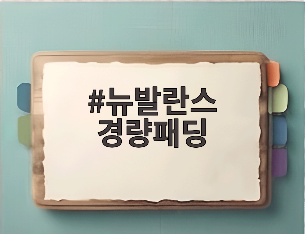 뉴발란스 경량패딩