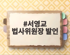 서영교 법사위원장 발언