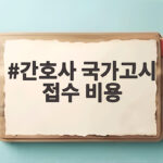 간호사 국가고시 접수 비용
