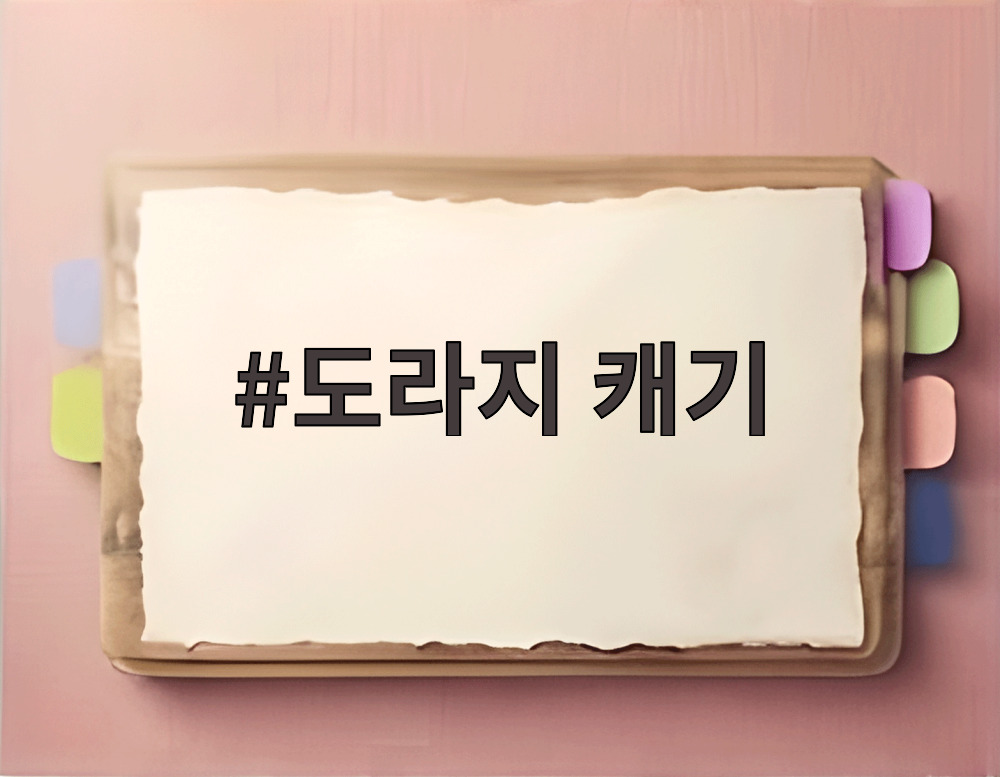 도라지 캐기