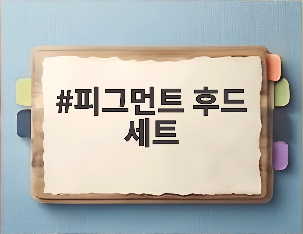 피그먼트 후드 세트